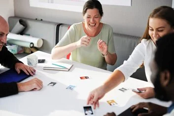 Women in a business meeting